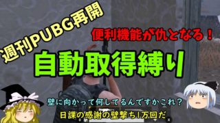 【週刊PUBG】制限付き極限バトルロワイヤル　４２縛り目【ゆっくり実況】