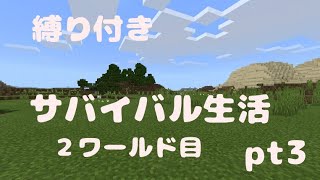 [マインクラフト]趣味人が縛り付きサバイバル生活してみた２世界目pt3