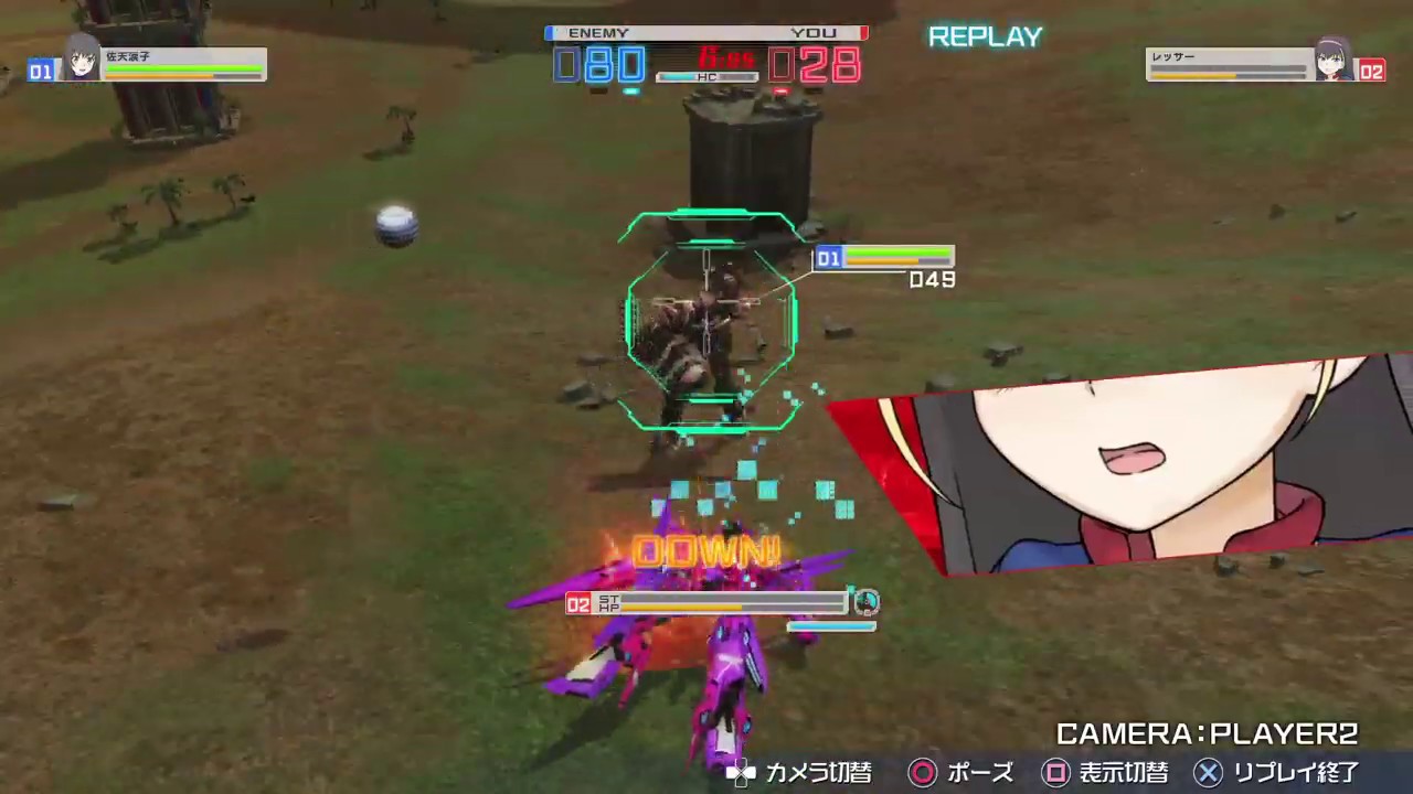 とある魔術の電脳戦機 サイファー VS ストライカー 相変わらずのダメージ出ない子。