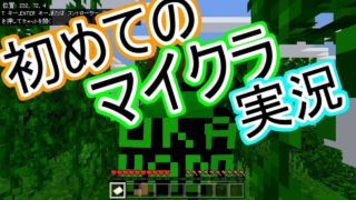 【マインクラフト】初投稿です。マインクラフト実況始めました。