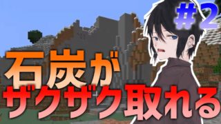 【マインクラフト実況】雪山に行ったら石炭がザクザク掘れた！www 翔琉君のマインクラフト実況#2【翔琉】