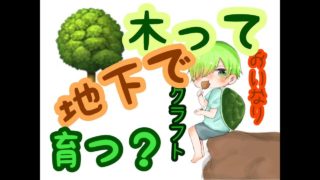 【マインクラフト】おいなりクラフト＃６　地下に木を！