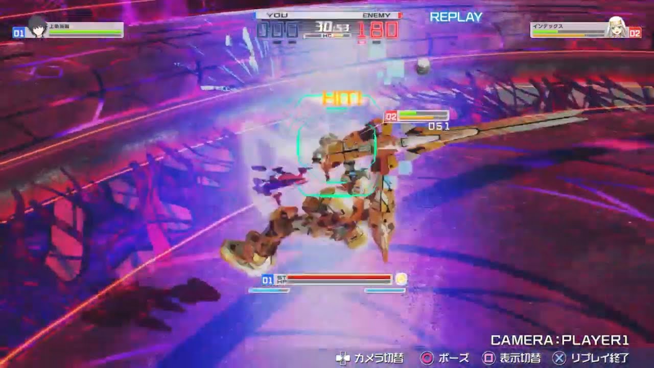 とある魔術の電脳戦機 るるーん vs テムジン じわ削り。