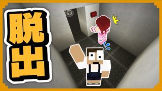 エレベーターの中に閉じ込められた！密室状態の脱出【マインクラフト】