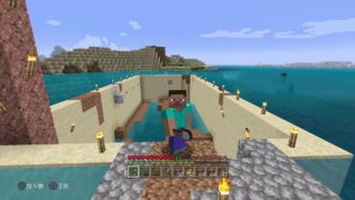 [マインクラフト] 沈没船、初！接触するまで止めません　8日目