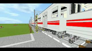 マインクラフトpe 東急809系通過(音声実音)