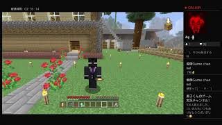 [マインクラフトPlayStation4］馬増やしたりー、レールを村までつなげるー！参加型雑談配信！#22（（落ちた回数1