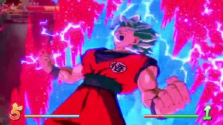 ドラゴンボール ファイターズ　世界1位悟空（黒髪）VSゴクウブルー　20倍界王拳VSブルー界王拳