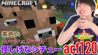 【マインクラフト】ムーシュルームに裁きの雷を落としてやった!! 怪しげなシチュー【セイハのセハクラ実況act120】