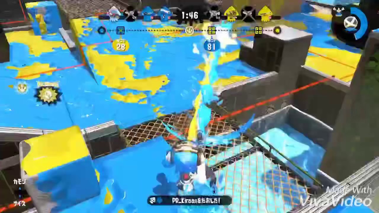 腕前オールX勢によるスプラトゥーン2キル集！【ヒバナ】