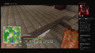 マインクラフト(参加型)PS4　マップ1枚岩盤に沈める配信　パート12