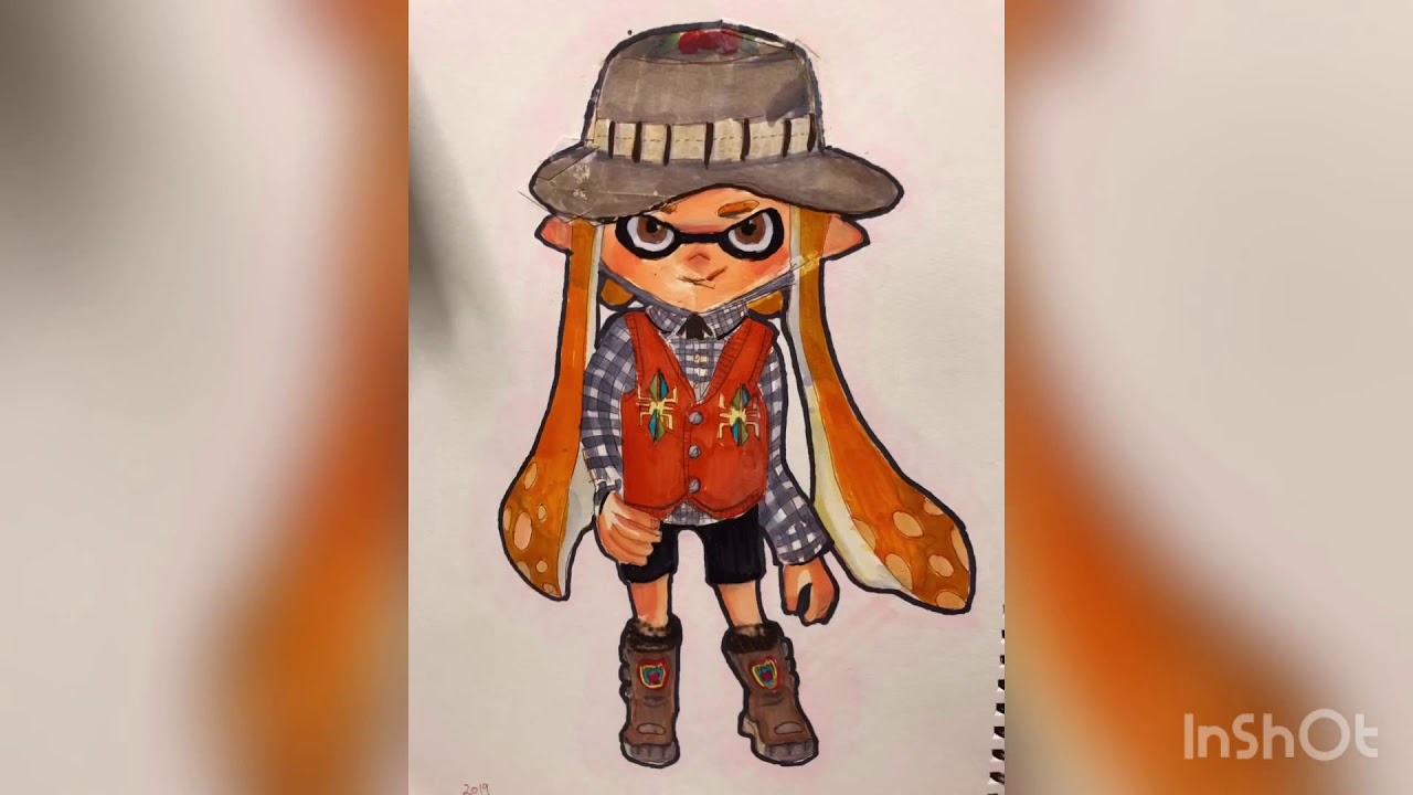【スプラトゥーン2】描いてみた！コピックでインクリングガール！Drawing splatoon inkling girl .copic