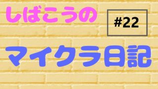【ニンテンドースイッチ/統合版マインクラフト】しばこうのマイクラ日記#22