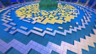 マインクラフト オリジナル建築 神殿の床部分