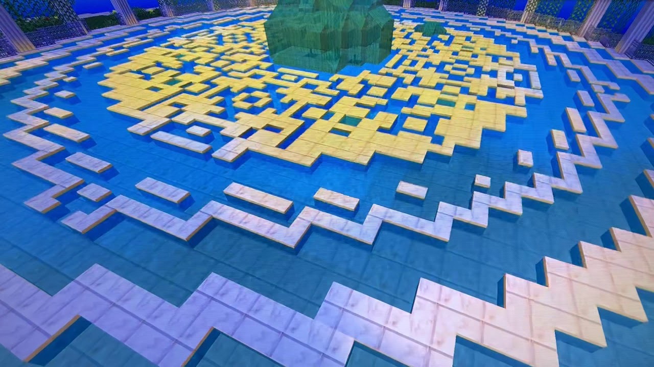 マインクラフト オリジナル建築 神殿の床部分