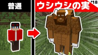 【マインクラフト😜】ウシウシの実がヤバすぎたｗｗｗｗ真ワンピースクラフト#18【マイクラMOD実況】【ワンピース(悪魔の実),まな板MOD】