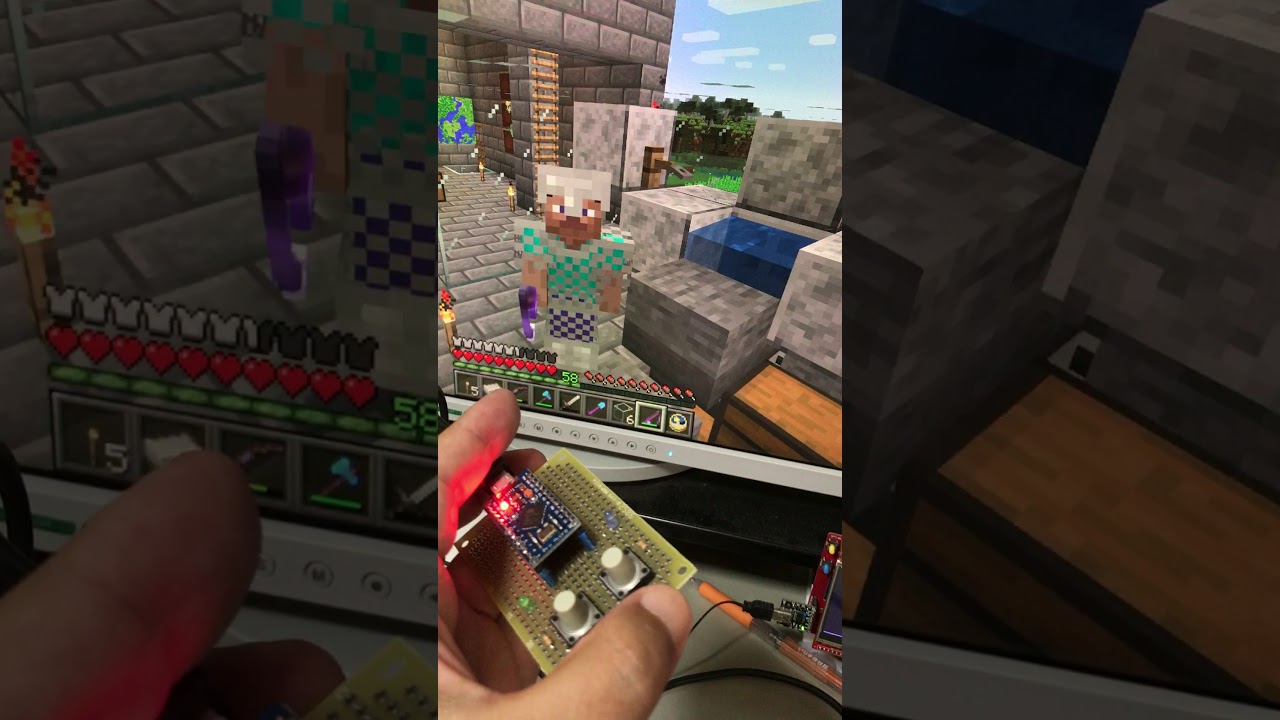 マインクラフト自動釣り器用右ボタン押しっぱなしマウス２