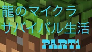 龍のマインクラフト　サバイバル生活　パート1