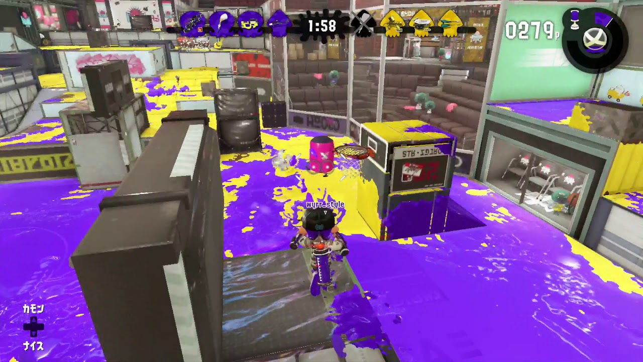 まお スプラトゥーン2 ナワバリ5