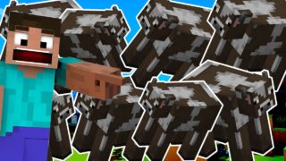 マインクラフトで増えすぎる牛をどうしようか - Minecraft #7