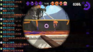 【スプラトゥーン2】この男！！！リッターも使えるのか！！？？