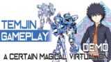 A Certain Magical Virtual-On Demo - Temjin Gameplay とある魔術の電脳戦機 体験版