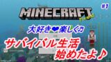 【りゅうのすけのマインクラフト】　サバイバル生活始めたよ！